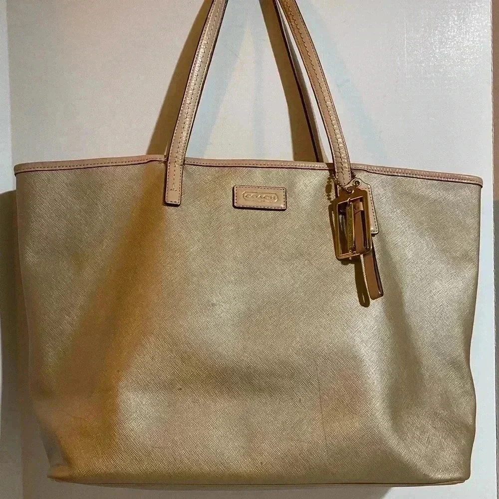 Coach gold metallic
